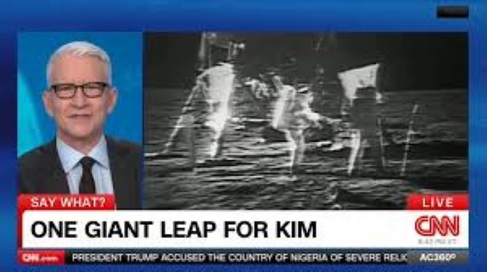 Американский телеканал CNN разоблачает "конспирологическую теорию поддельной лунной высадки Ким Кардашьян"