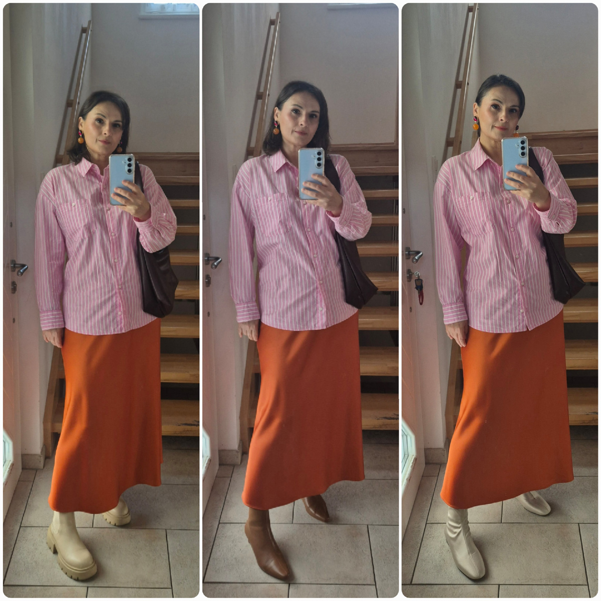 1. Старые челси; 2. Новые светло-коричневые ботинки новой для меня марки Raid; 3. Сатиновые ботинки-носки H&M. 