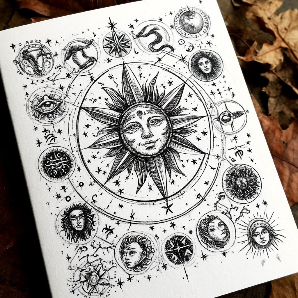 Знаки зодиака в ноябре. Изображение сгенерировано ИИ ШЕдеврум