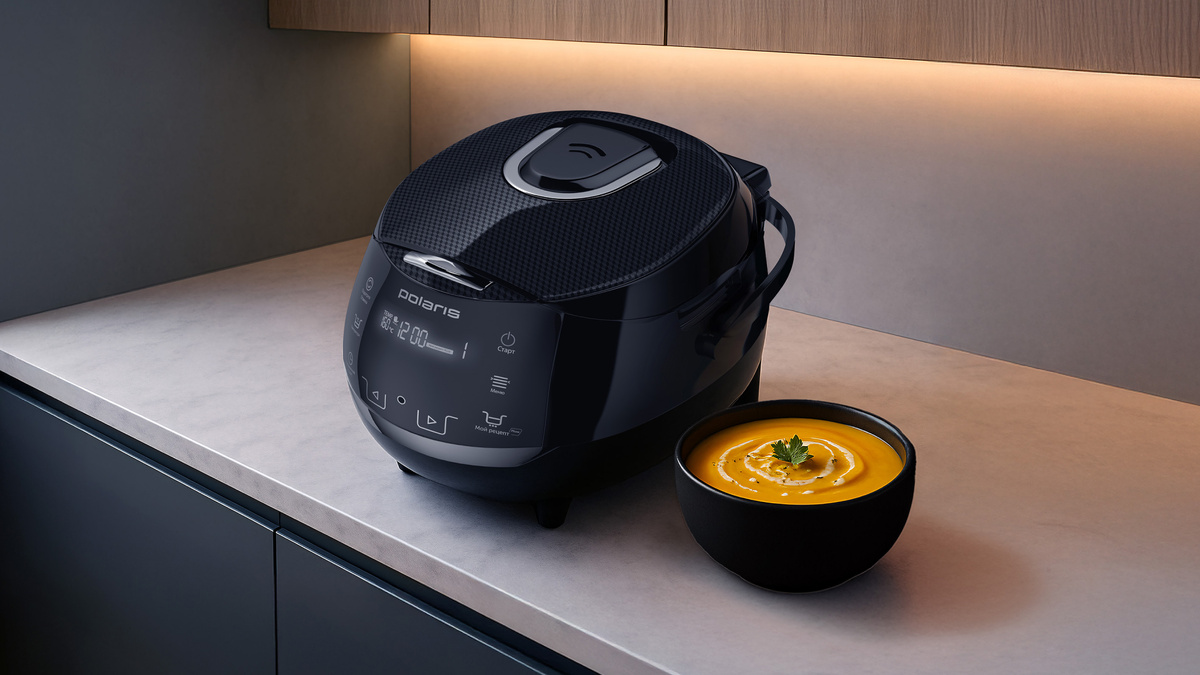 Мультиварка PMC 5060 Smart Motion с управлением жестами — готовим суп-пюре из батата.