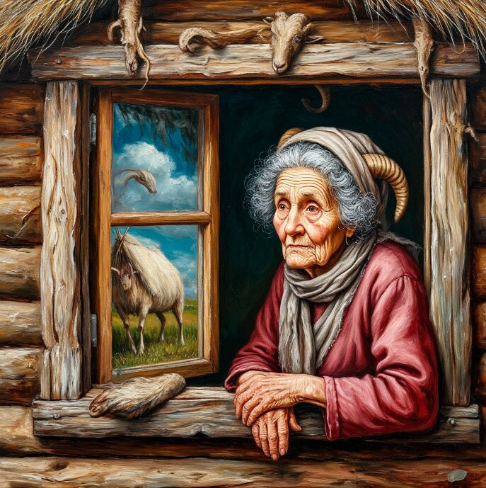 Гвоздь ноябрьской программы - старушка из избушки на козлиных ножках