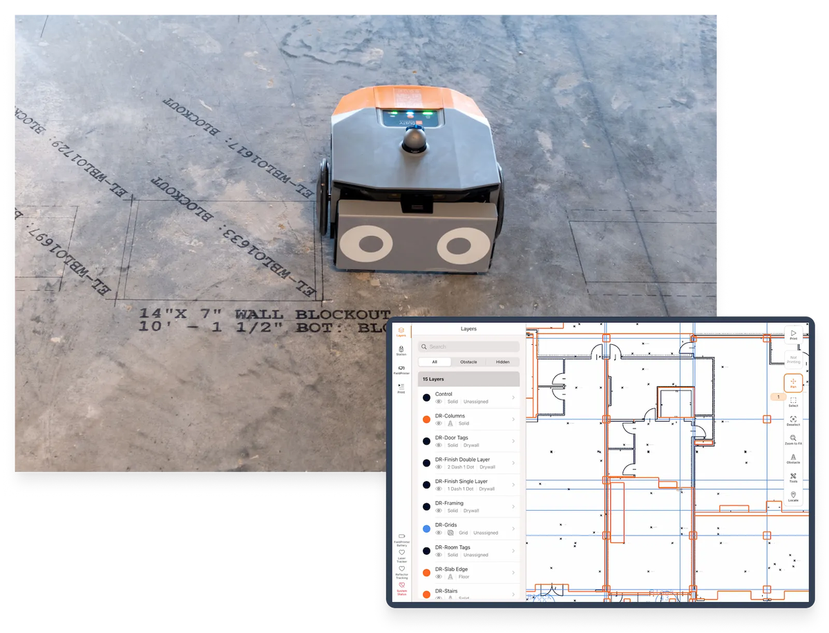 Dusty Robotics - компания, производящая роботов для нанесения разметки на строящемся объекте