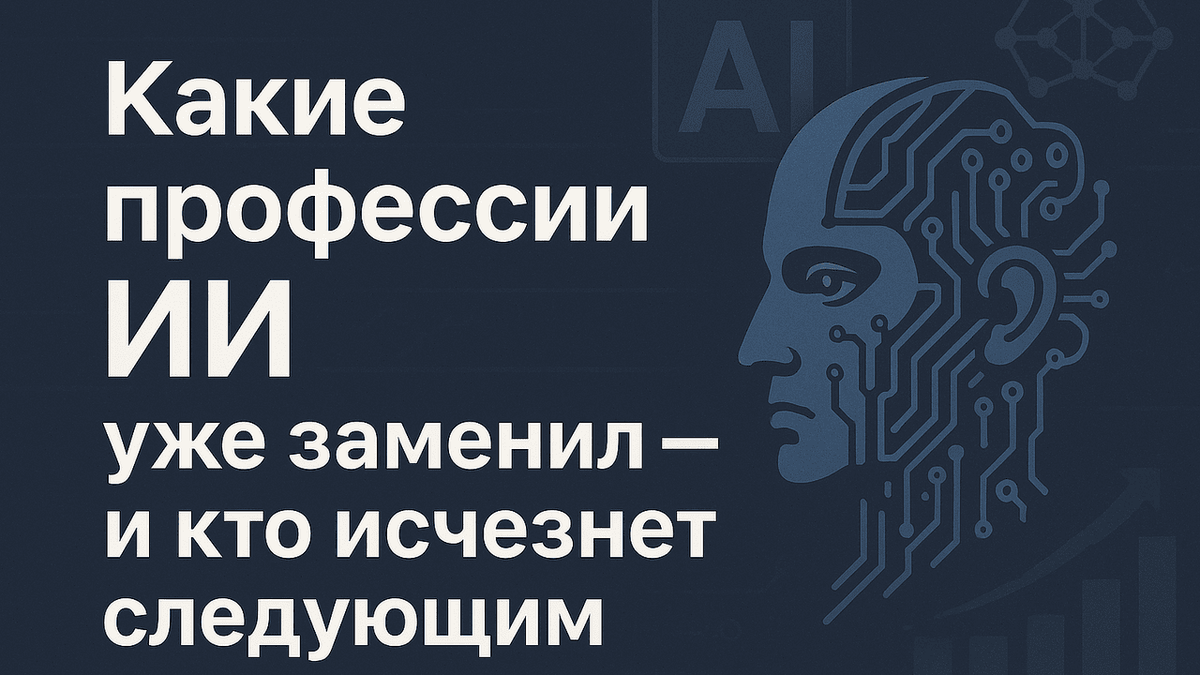Какие профессии ИИ уже заменил — и кто исчезнет следующим