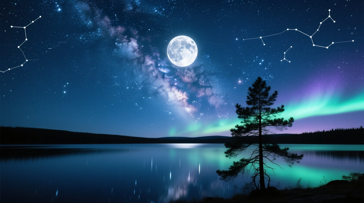 Почему звёзды на небе стоят на одном и том же месте?