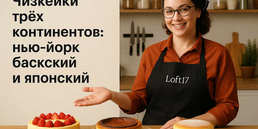 Чизкейки трёх континентов: нью-йорк, баскский и японский