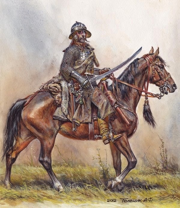 Почтовый гусарской хоругви. Клушино, 1610 г.. 2012 художник А. Теленик. Вот так мог выглядеть герой нашего рассказа.