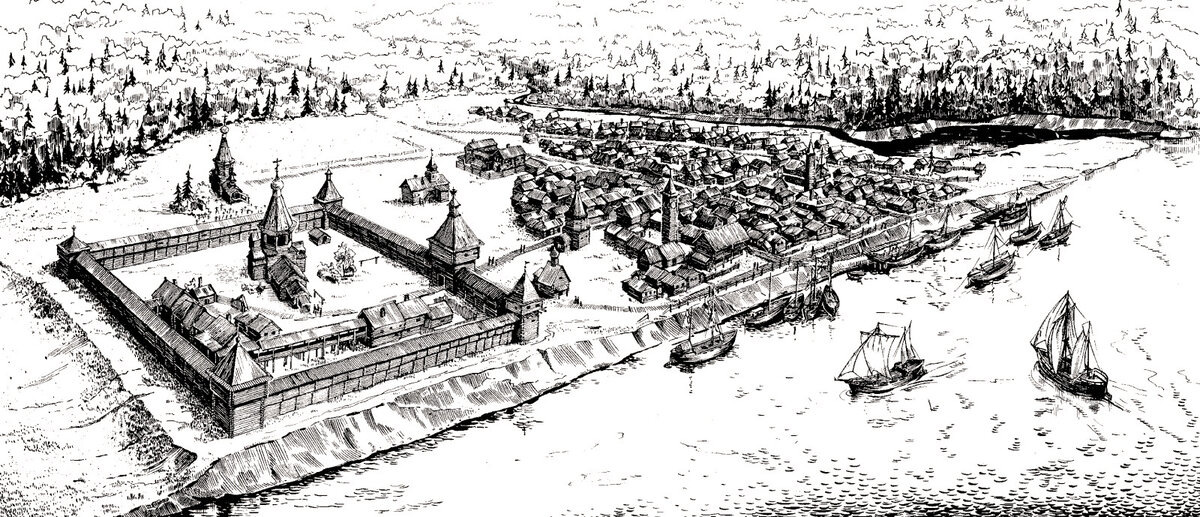 Одна из самых известных реконструкций Мангазеи.