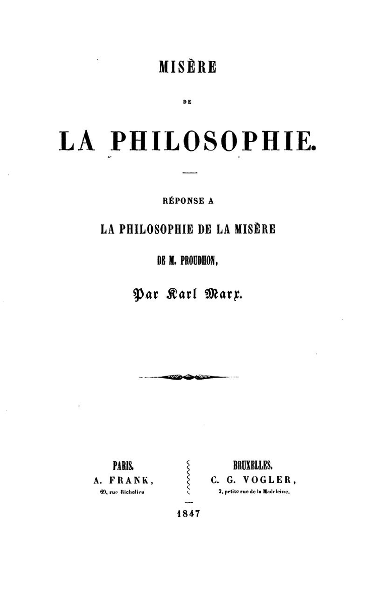 Нищета философии