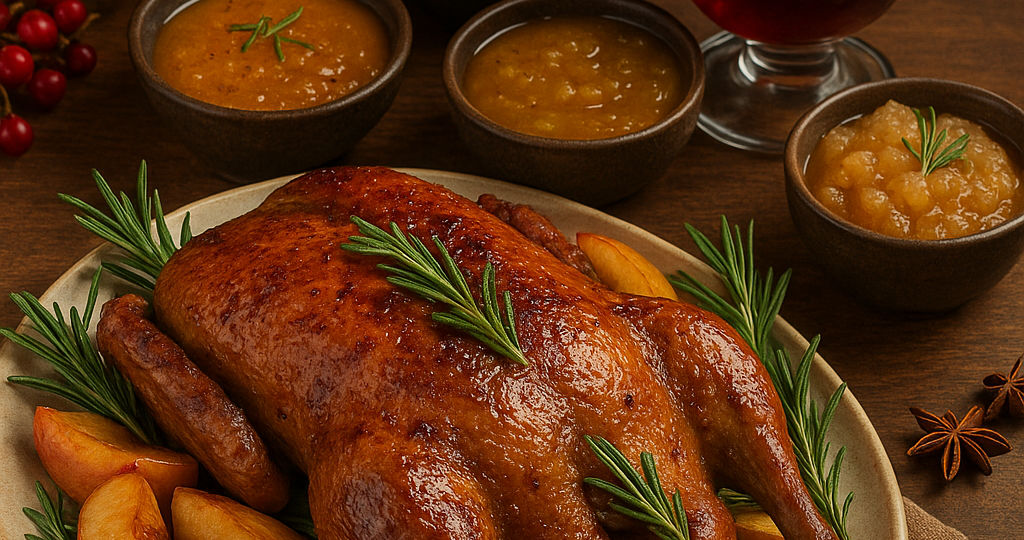 Рождественское меню: утка с яблоками, соусы и глинтвейн без алкоголя
