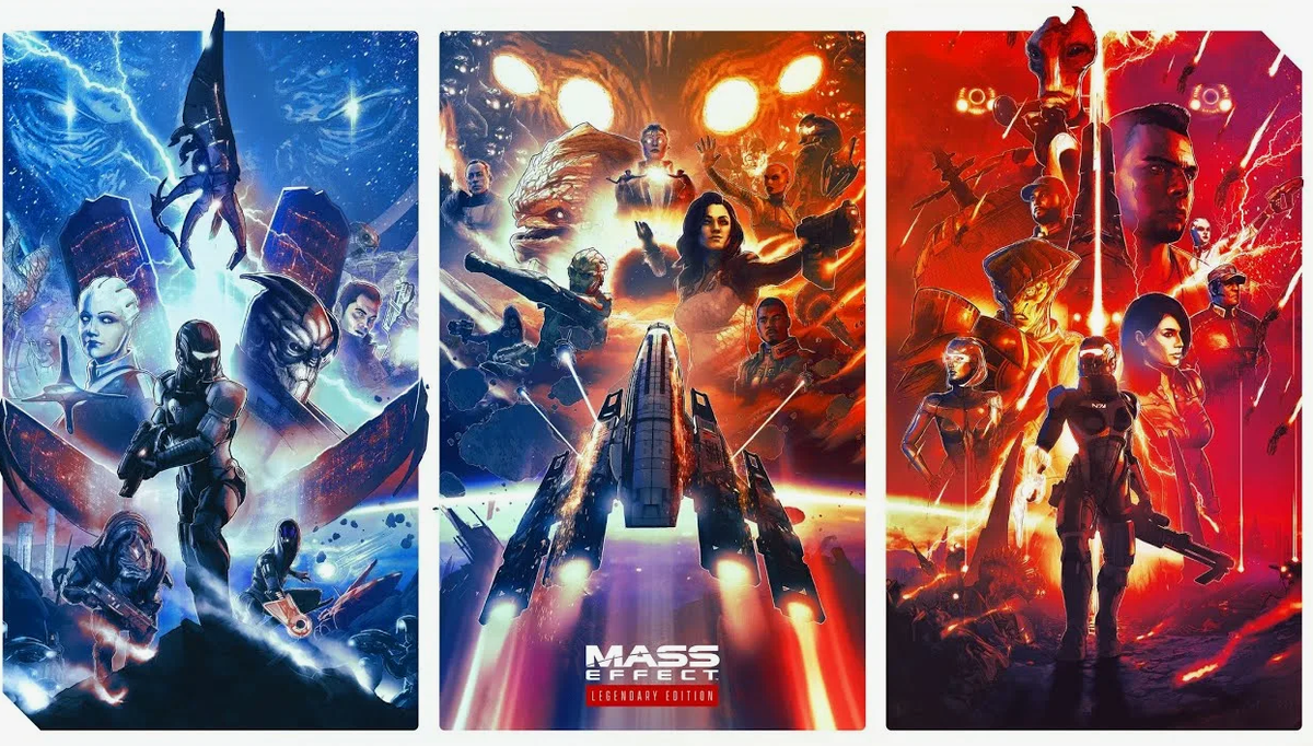 Обложка Mass Effect Legendary Edition. Источник YouTube