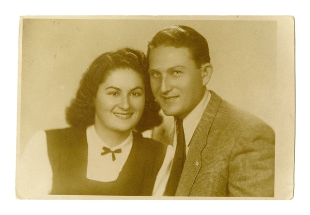 Помолвочное фото Хеленки и Эрнеста, 1948 год