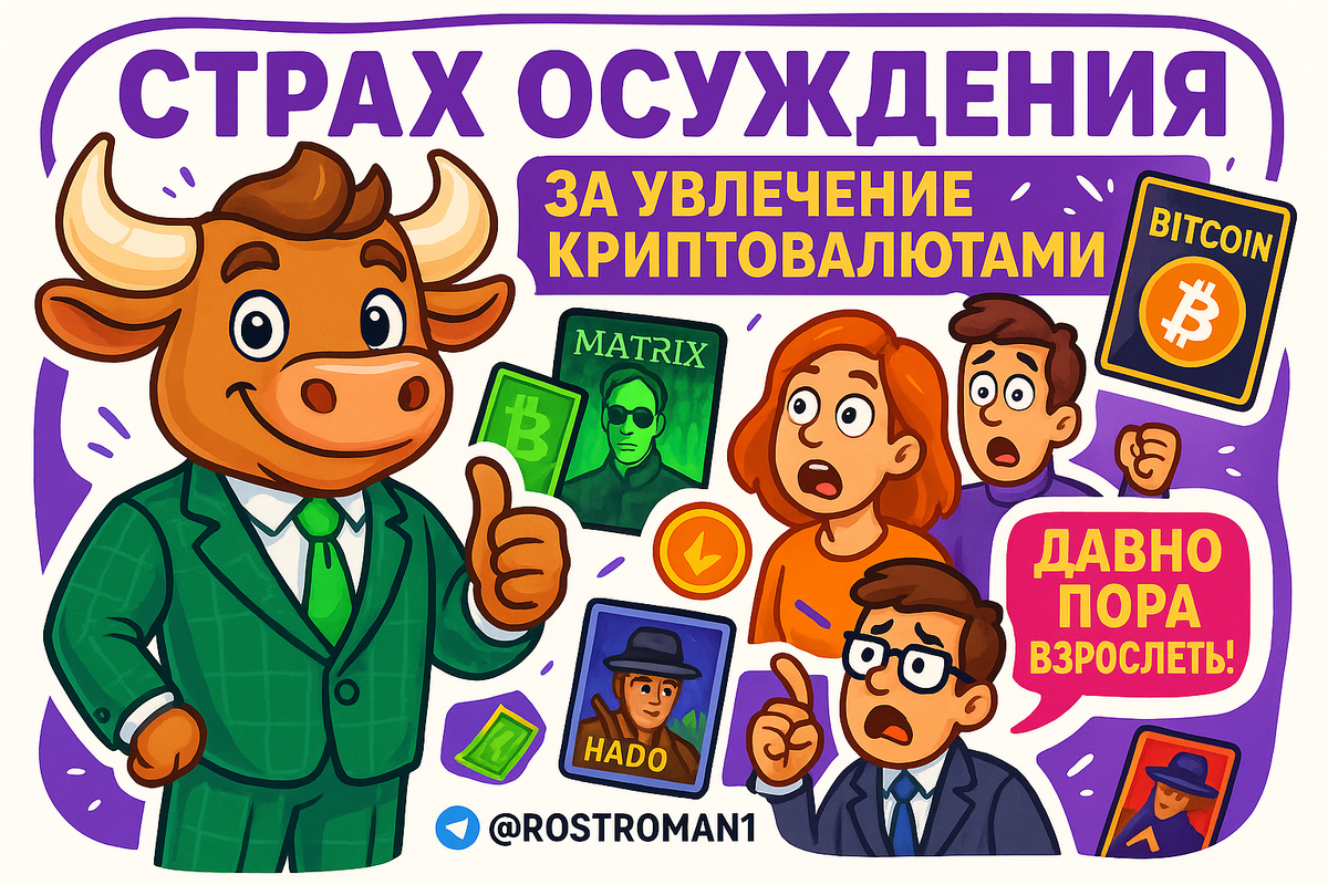    Страх осуждения за криптовалюты: почему 95% инвесторов теряют уверенность и деньги РоСТ | Роман о Системном Трейдинге