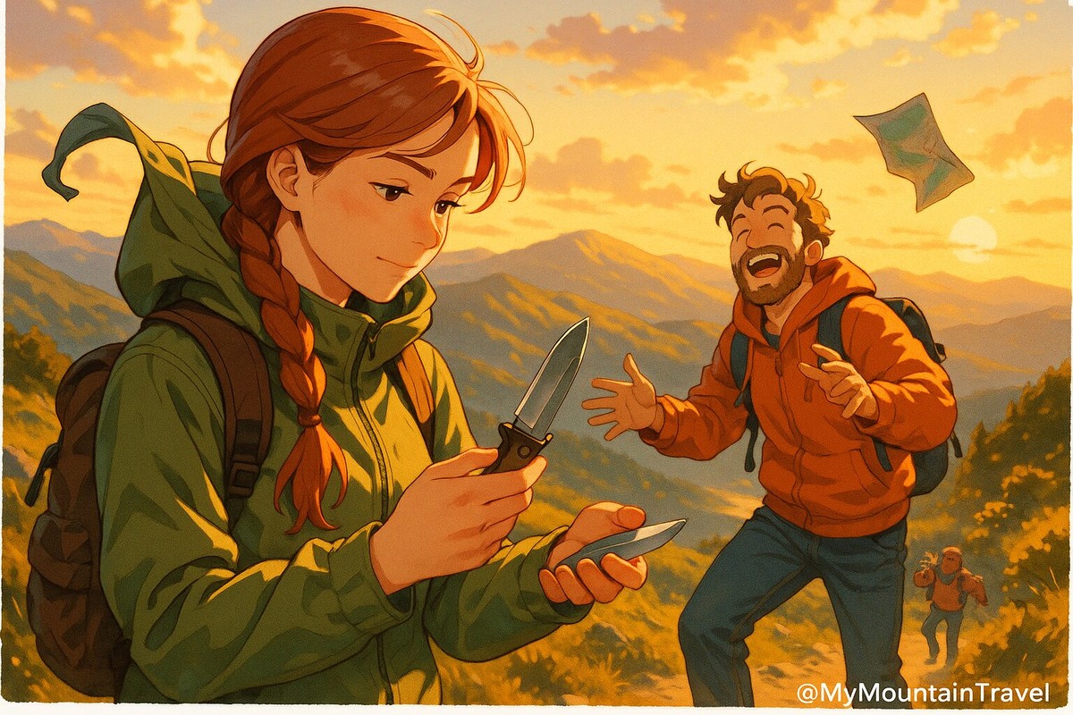 Треккинговый нож для путешествий и горного похода