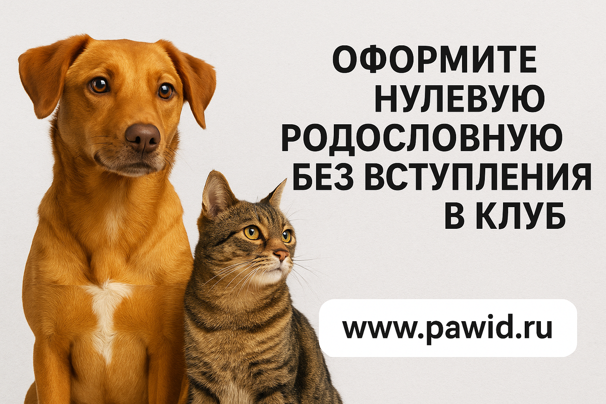 Нулевая родословная GAR / PAWID — это современный и официальный способ подтвердить происхождение вашего питомца.