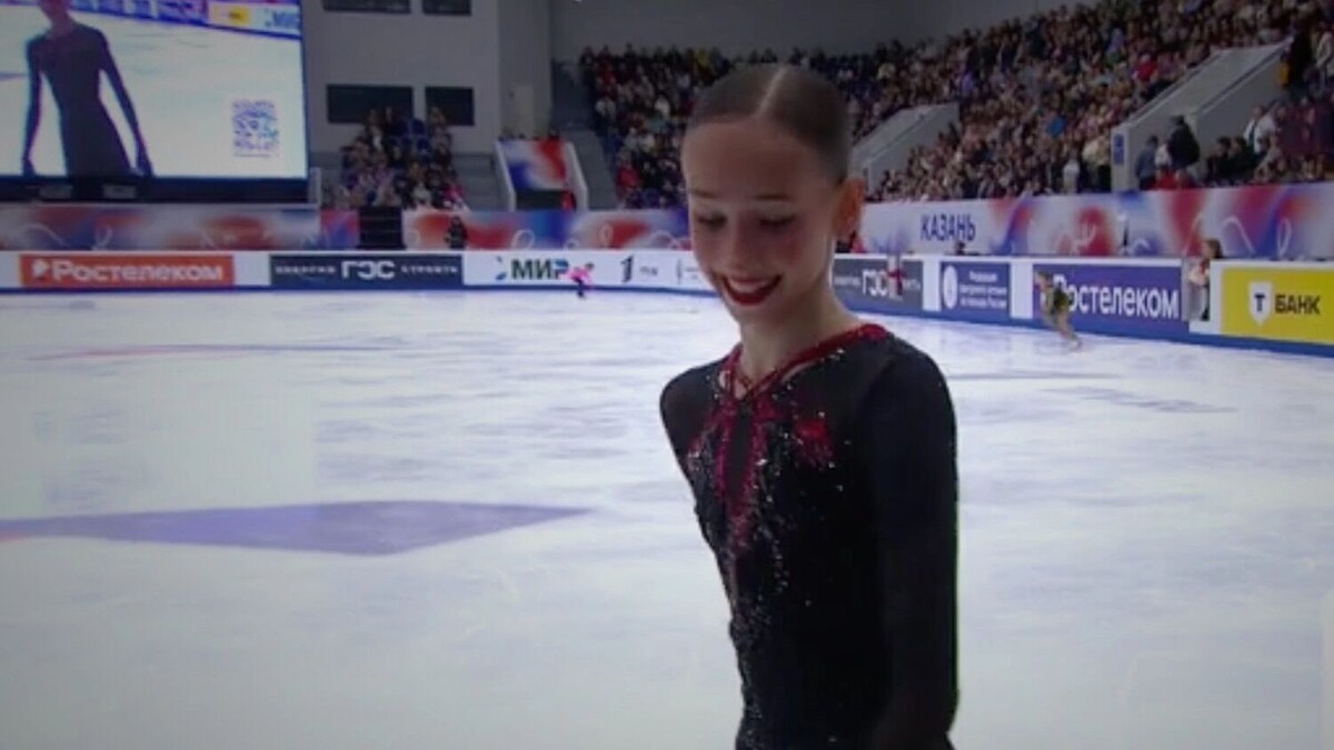     Автор: Первый канал Источник: Скриншот трансляции этапа Гран-при в Казани