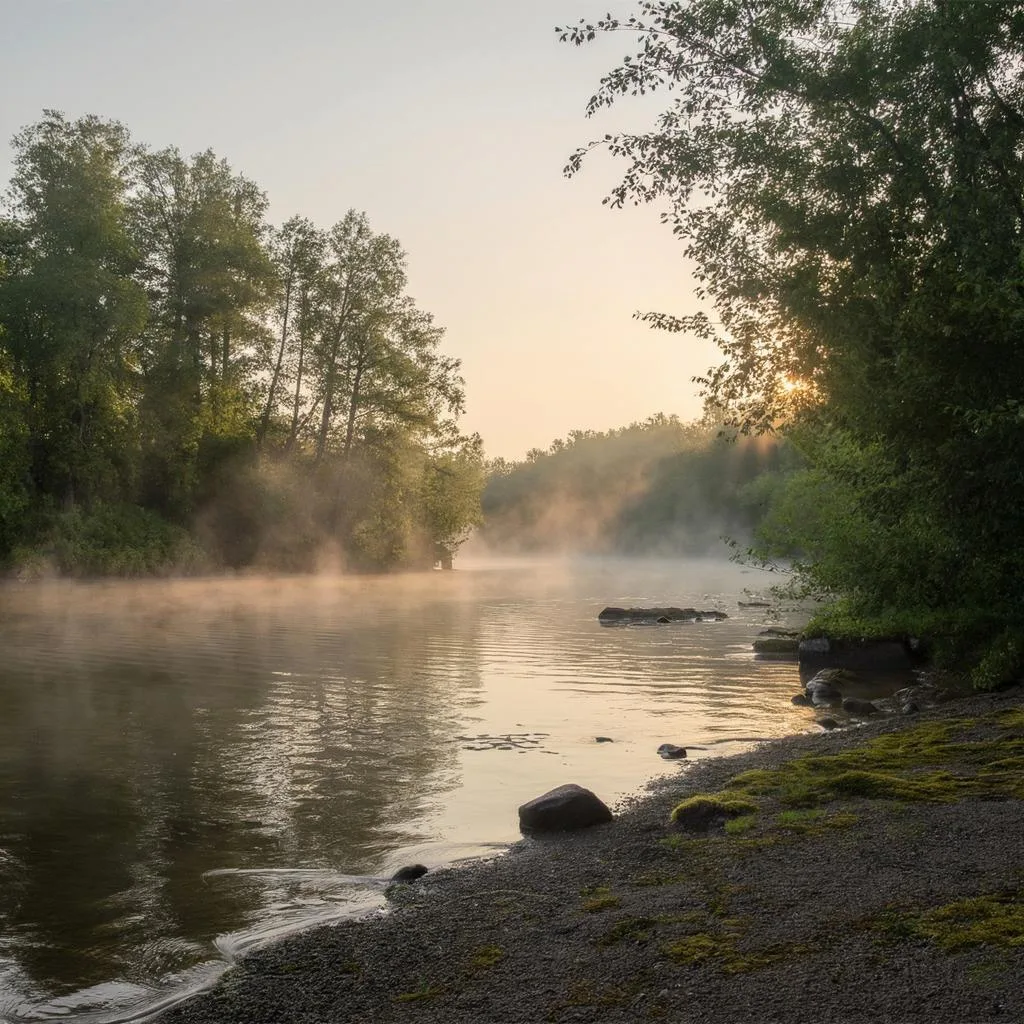 Это река Большой Кинель, что протекает в Самарской области. Здесь каждое лето  с соседскими мальчишками проводил  время: купался, ловил рыбу и раков, учился плавать, а потом управлять лодкой и небольшим катером.