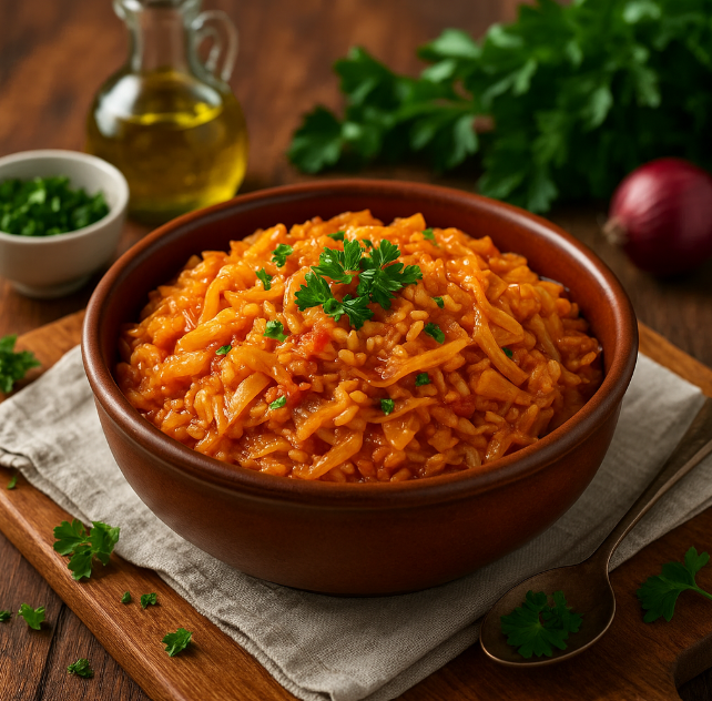 Капуста, тушённая с рисом рецепты от Дарики