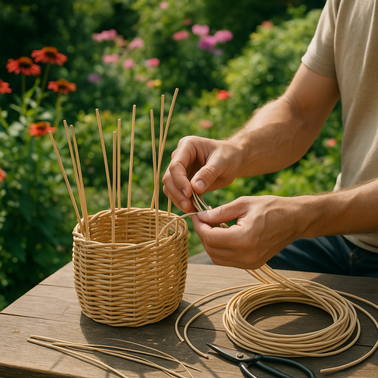    Как создать идеальное плетёное кашпо своими руками: 10 секретов выбора ротанга без боли для рук Loza