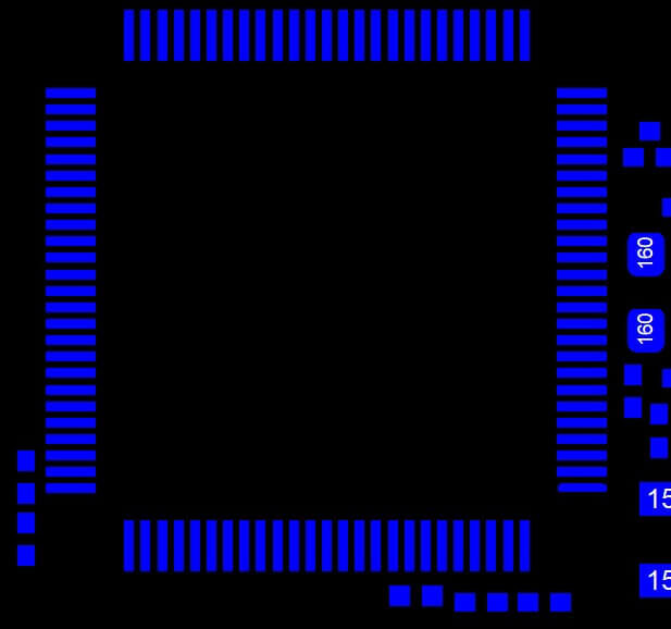Слой маски с масочными мостиками (GTS)