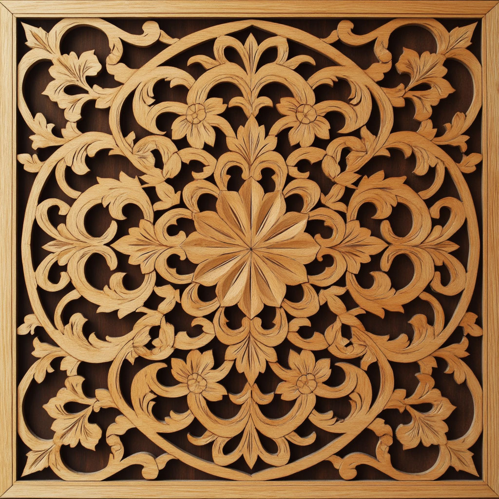 геометрическая резьба по дереву