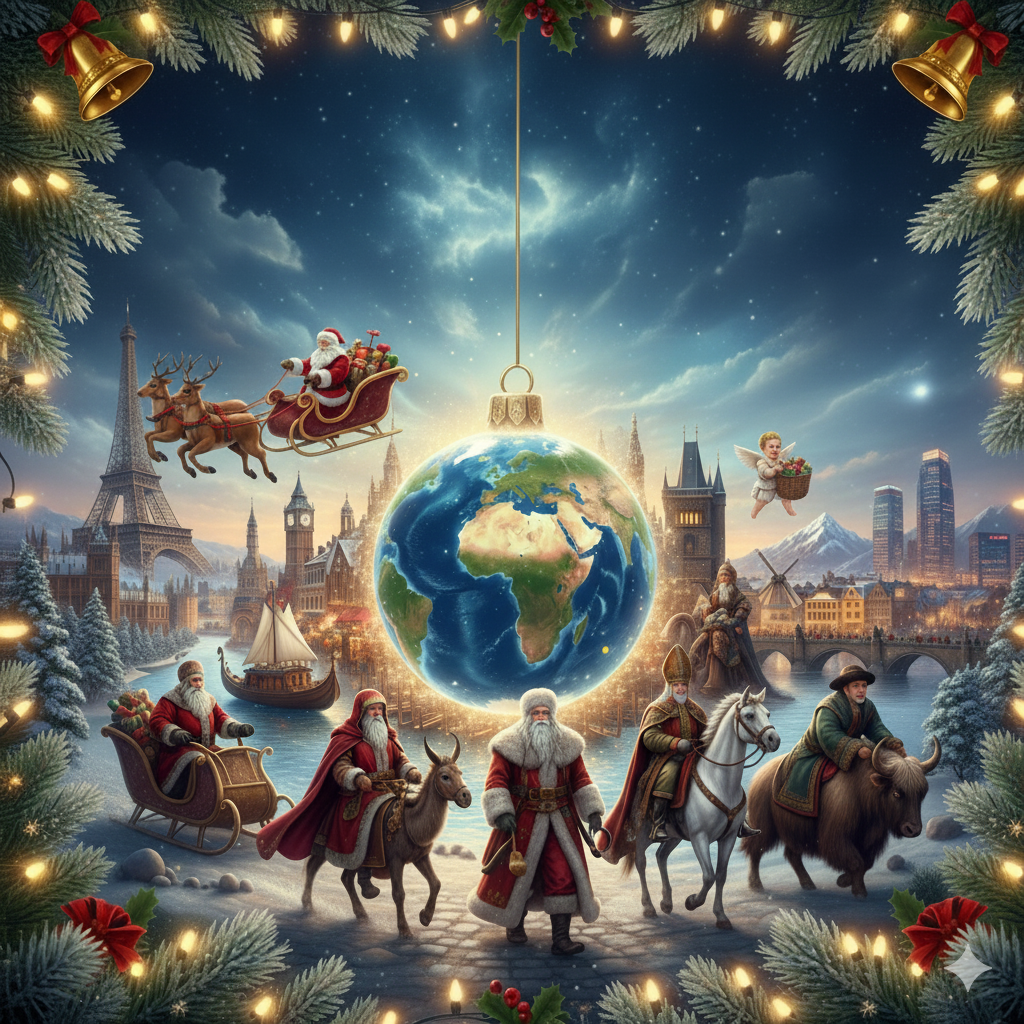 Узнай, кто принесет тебе подарки! 🎁 Тест: Как зовут Деда Мороза в 10 странах мира?