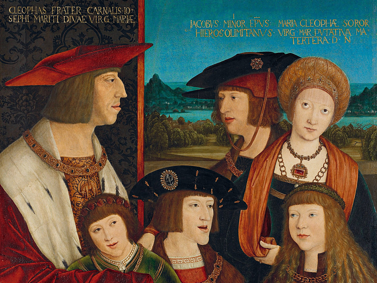 Шанс, что у потомства проявятся скрытые дефекты, резко возрастает, когда оба родителя несут в себе один и тот же генетический «багаж». Фрагмент портрета Максимилиана с семьёй, Бернхард Штригель, после 1515 года.