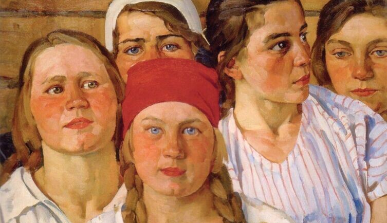    К. Ф. Юон, «Комсомолки. Подмосковный молодняк», 1926 г. Фото: общественное достояние