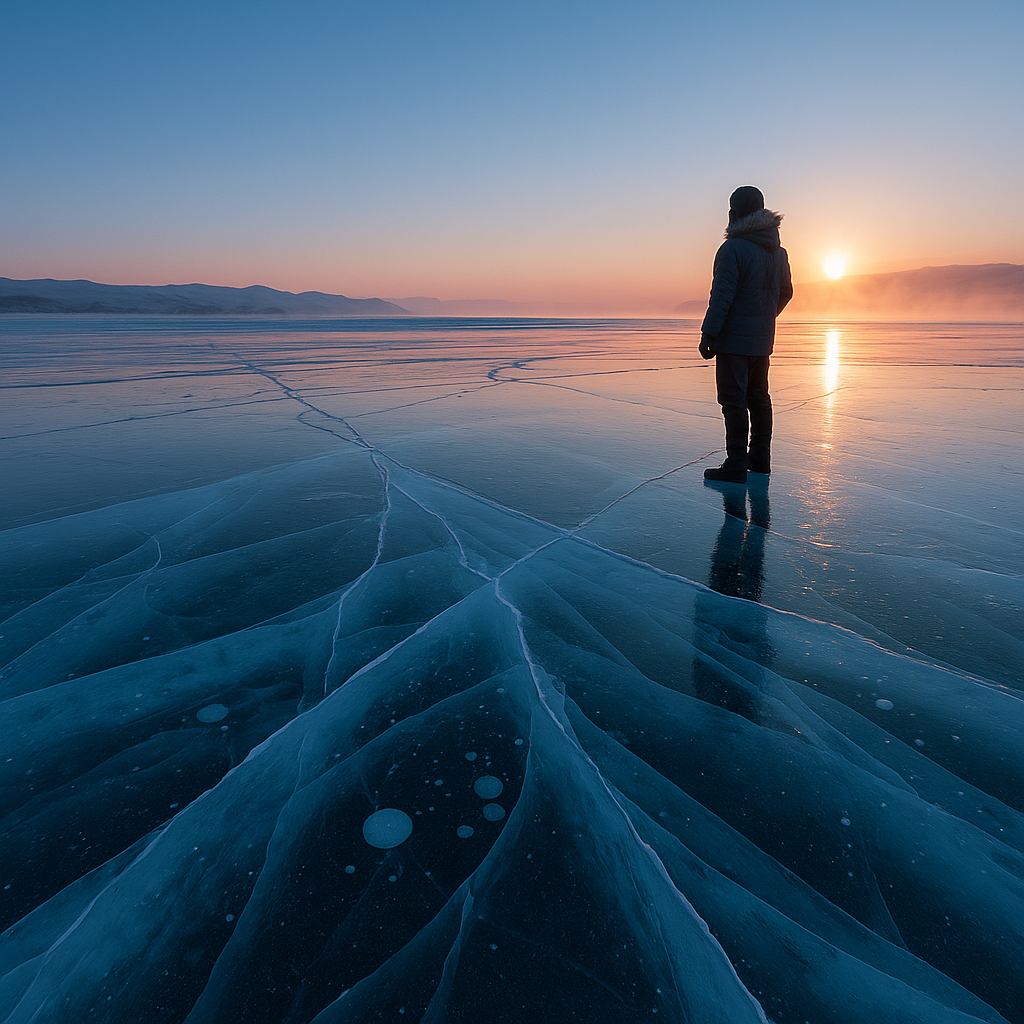 Лёд поёт – озеро Байкал