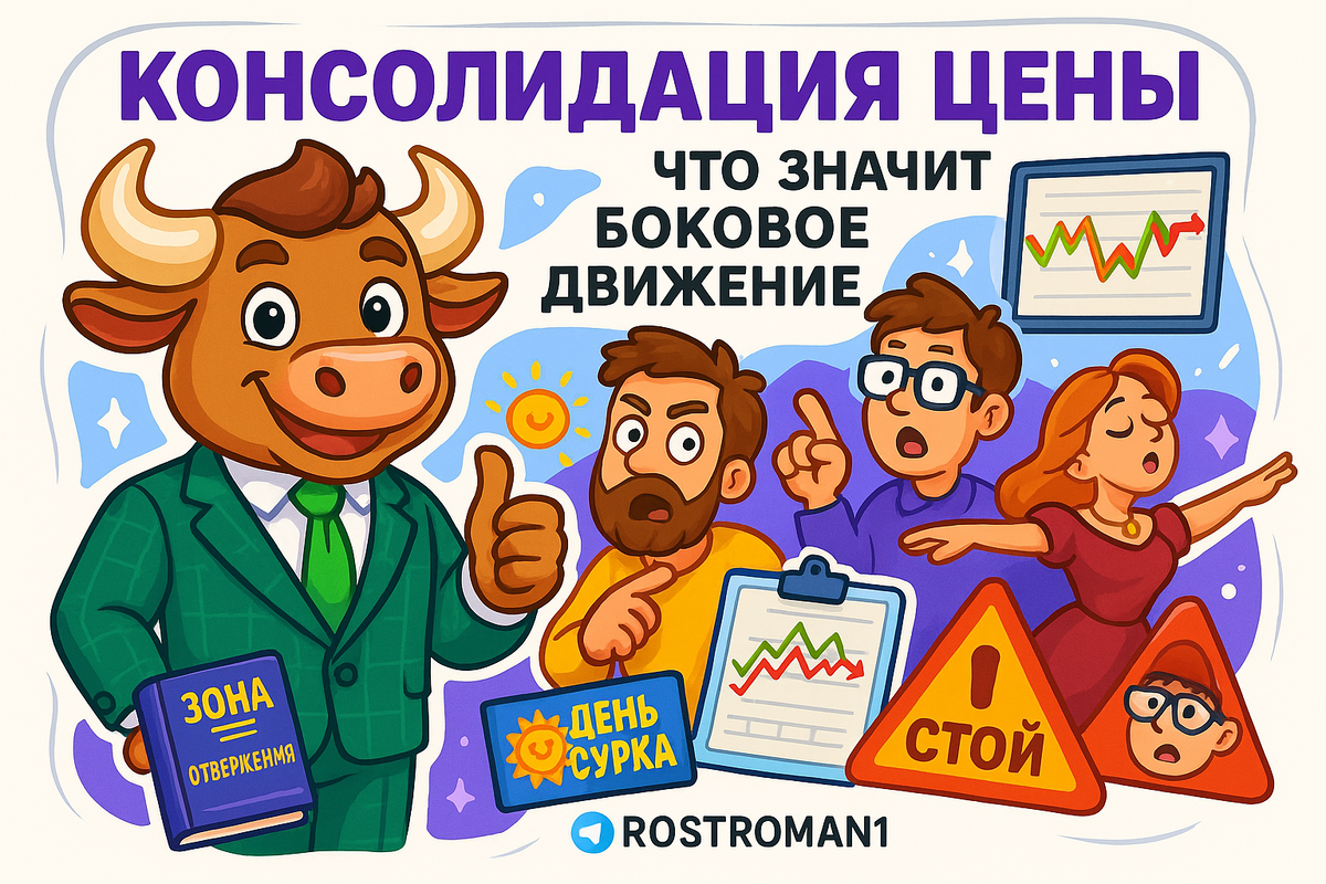    Консолидация цены: как ловушка бокового движения сливает депозиты трейдеров РоСТ | Роман о Системном Трейдинге