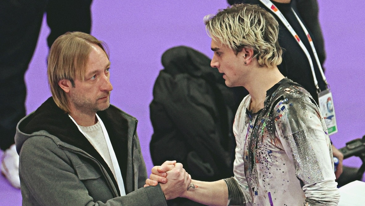 Евгений Плющенко и Макар Игнатов