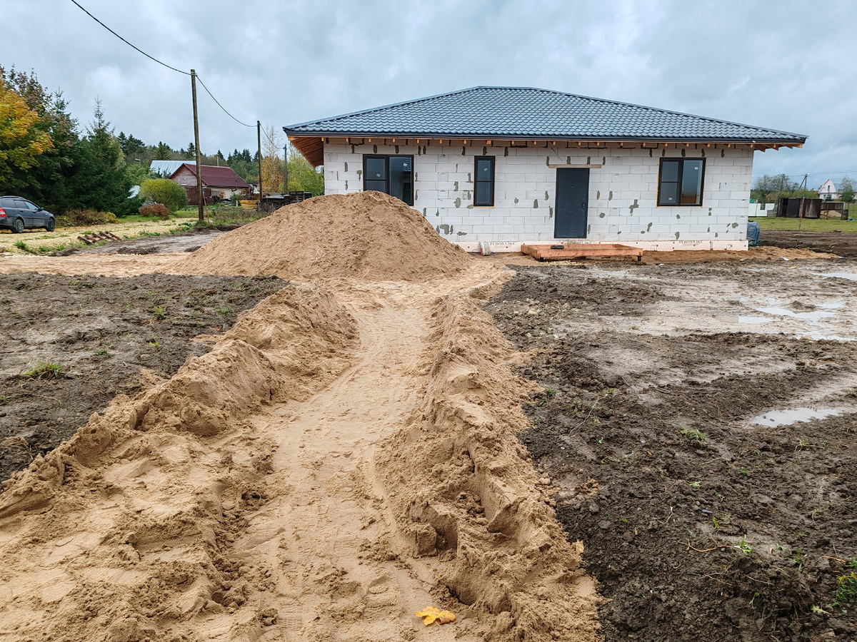 Отсыпка песком