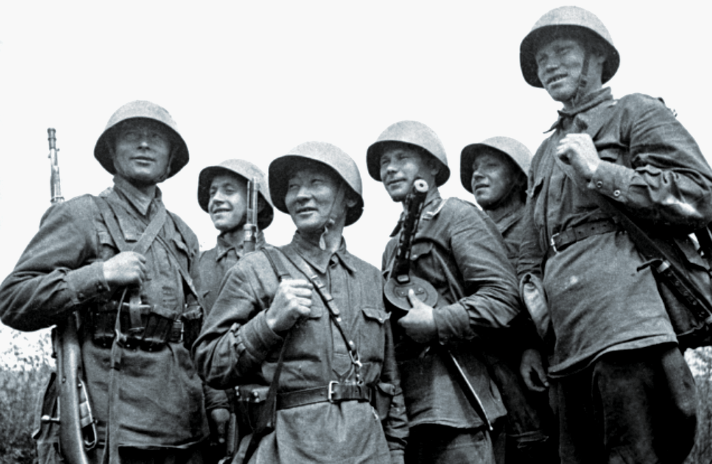 Красноармейцы Под Смоленском.