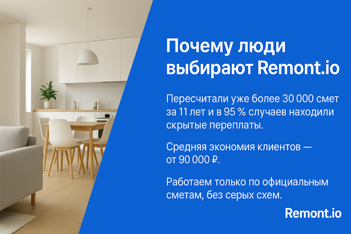 Мы помогаем москвичам получать точные расчёты, без навязанных работ и «сюрпризов» по ходу ремонта.