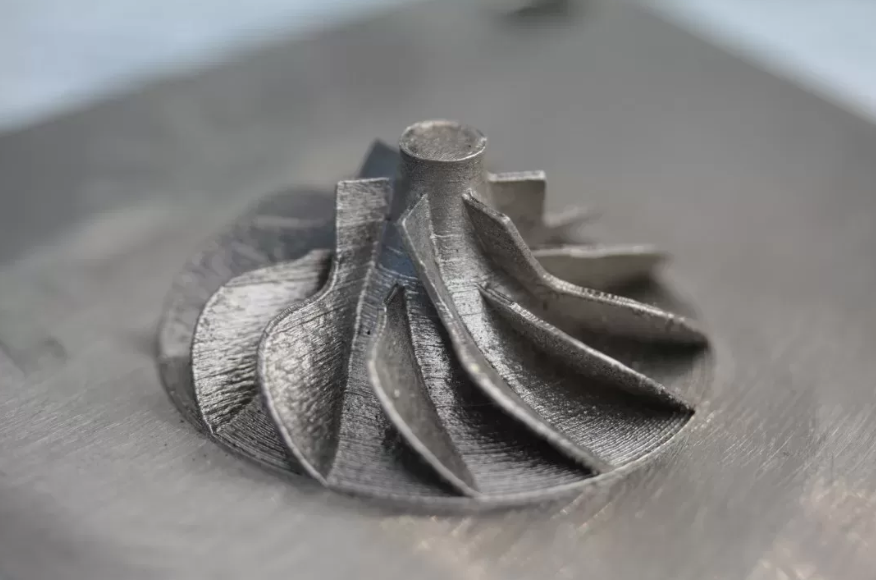 SLM - 3Д печать металлом (с помощью лазера). Данная заготовка дорабатывается на фрезерном станке с ЧПУ