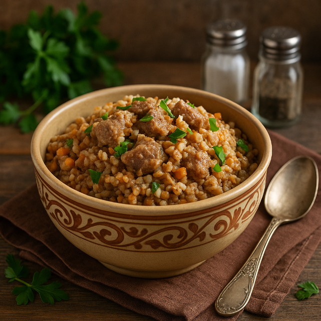 Каша с тушёнкой  рецепты от Дарики