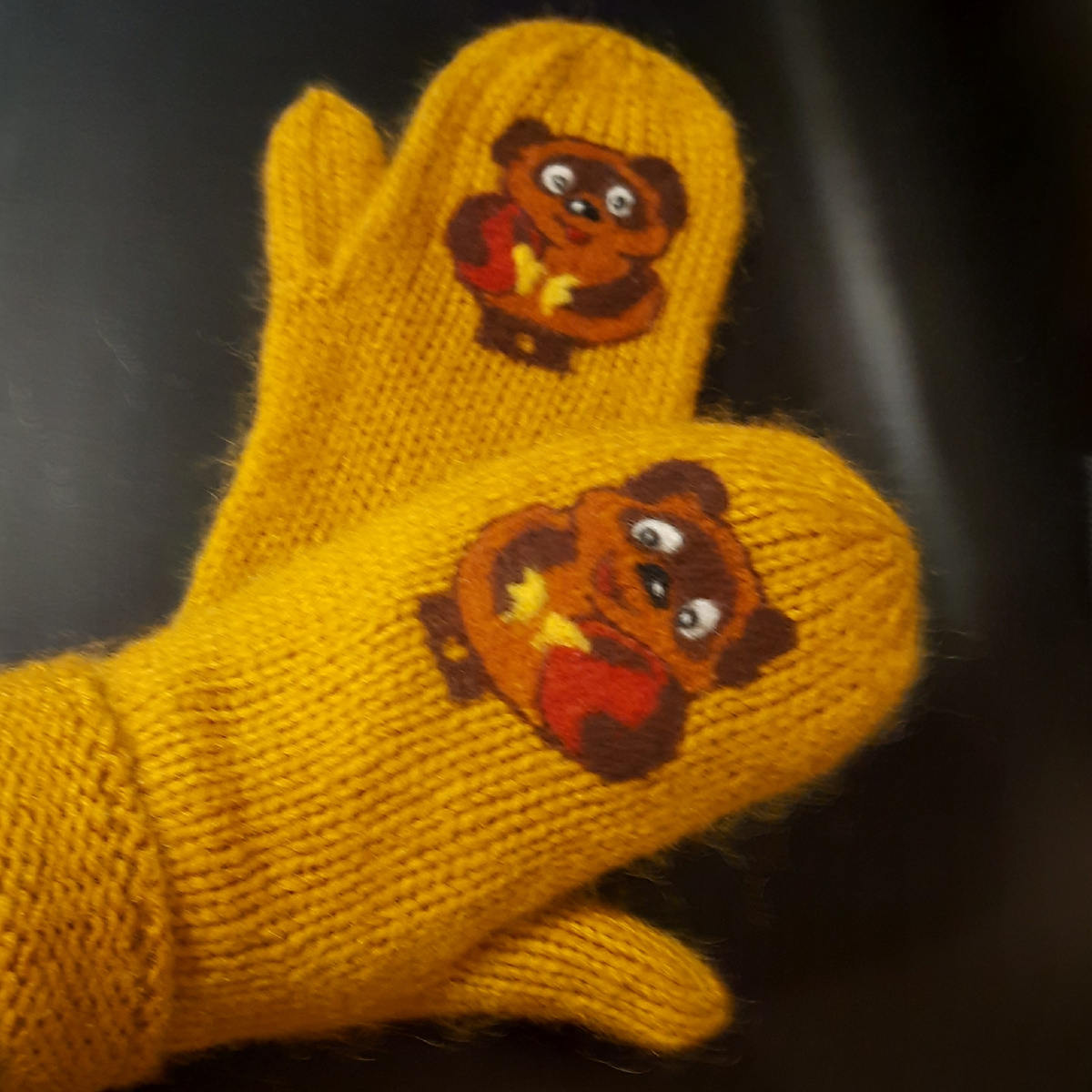 Варежки Винни-пух 