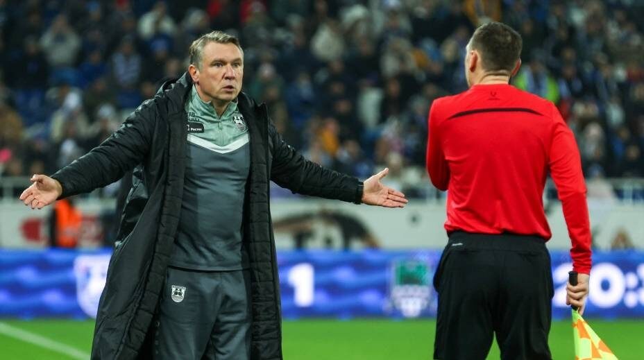 Андрей Талалаев, тренер «Балтики» - главный поставщик сенсаций на первом этапе чемпионата России. Фото: соцсети ФК «Краснодар».