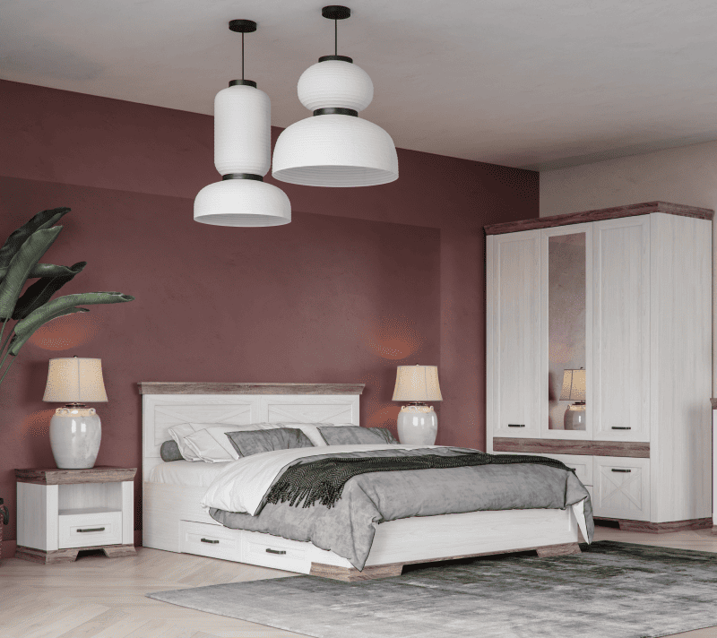 Кровать Marselle ясень снежный LOZ160х200