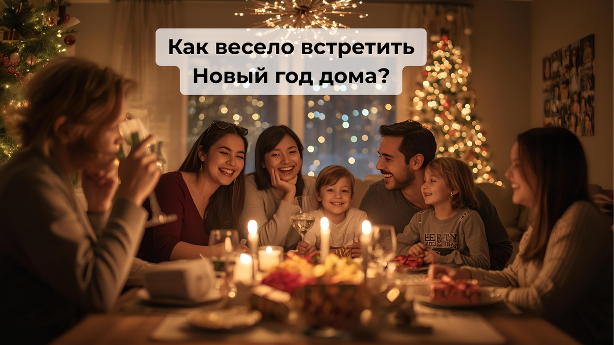 Уютный и веселый новый год дома 