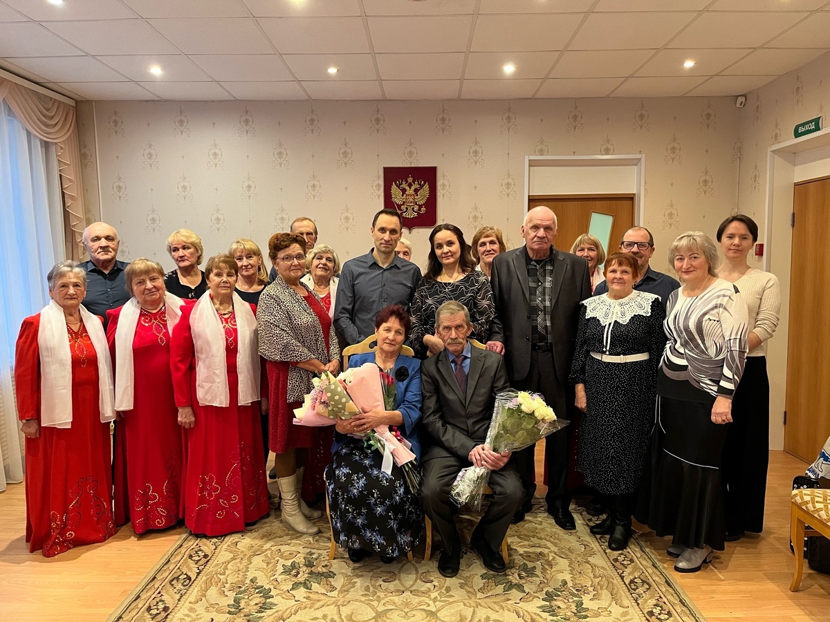    Супруги Морозовы из Олонецкого района отметили сапфировую свадьбу © Управление ЗАГС Республики Карелия