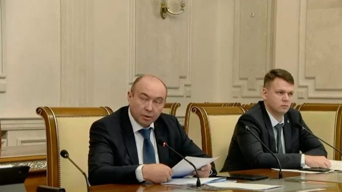 Кадр телетрансляции.