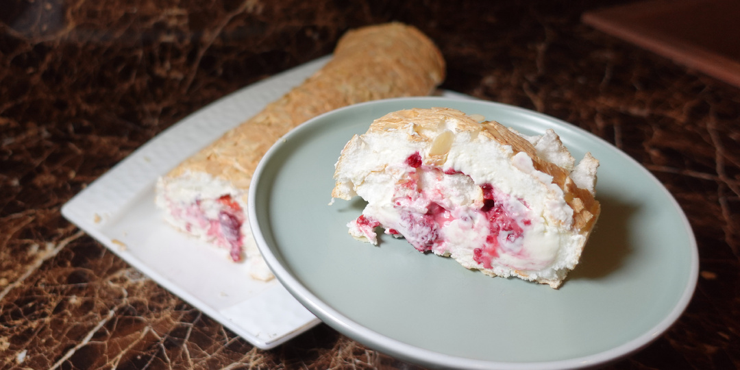 Меренговый рулет без сахара! #рецепт