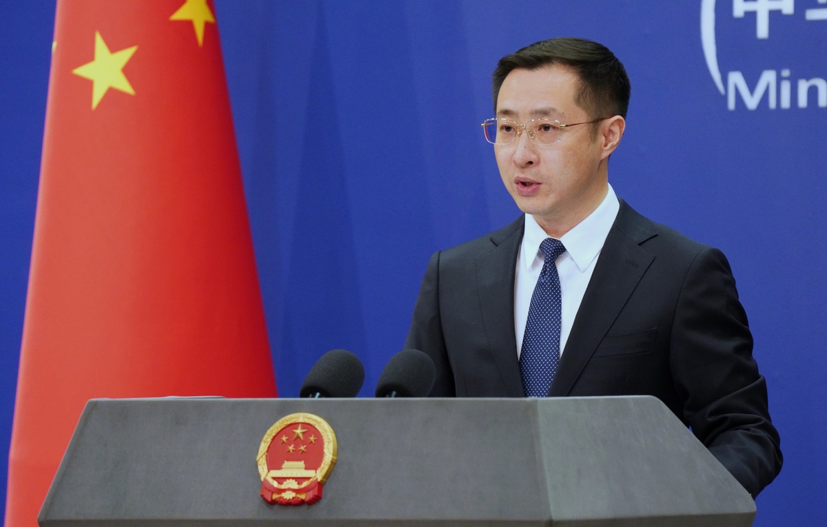    Официальный представитель МИД КНР Линь Цзянь  VCG/VCG via Getty Images