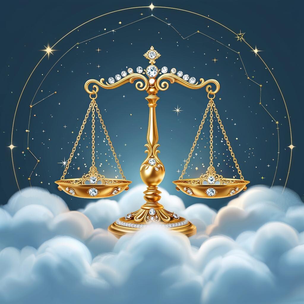 Весы. Иллюстрация сгенерирована нейросетью