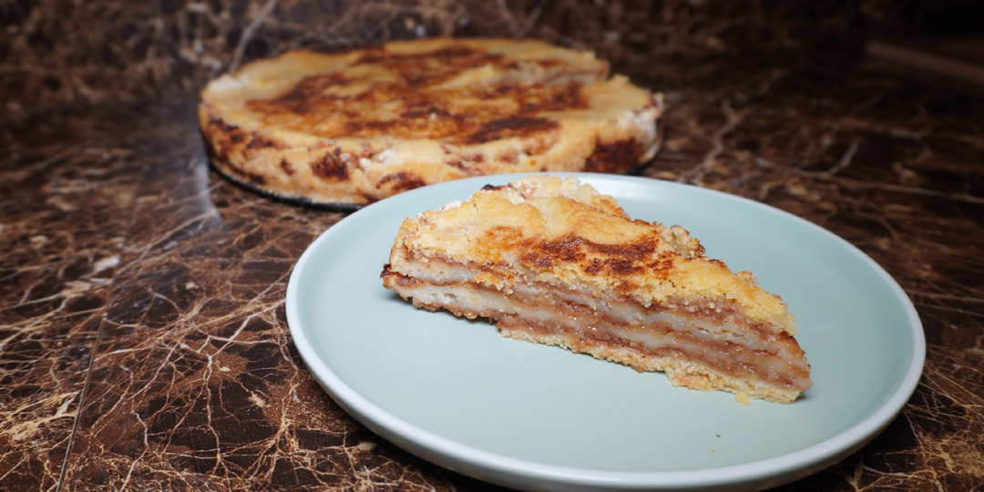 Насыпной яблочный пирог #безсахара