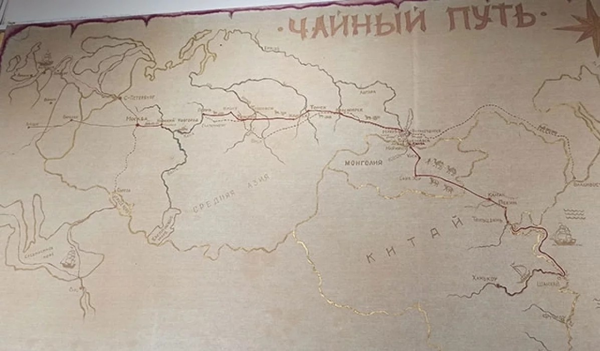 Карта великого чайного пути. Изображение с открытых интернет-источников.