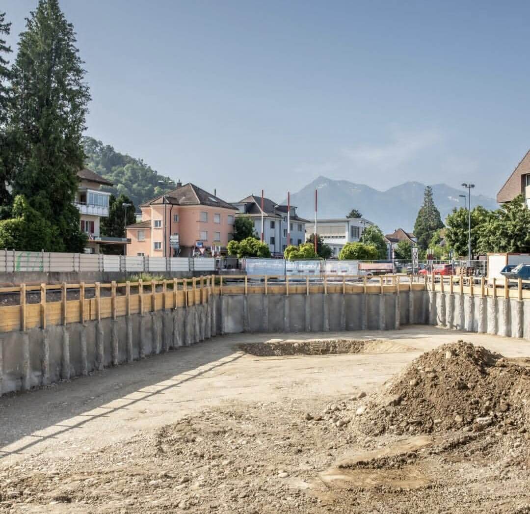 Котлован и торкретирование 