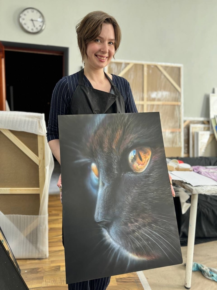 Готовая картина аэрографом