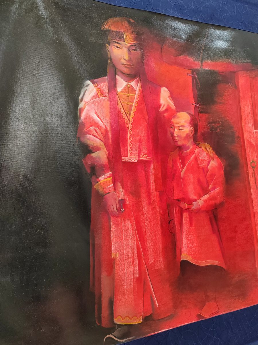 Ожидание (холст, масло). 2020 г. Автор Александр Поваев. Выставка "Сохраняя в движении время". Астраханский государственный объединенный историко-архитектурный музей-заповедник. 2025 г. 