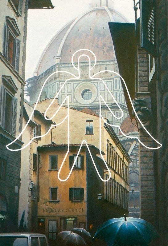 Эрик Булатов. Флоренция I, 2000—01
Холст, масло, 130 × 89 см
Собственность автора